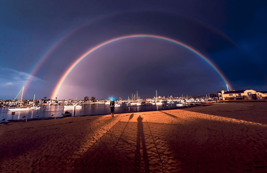 Rainbow Newport — limited edition seascape fine art print, Joseph Barber
