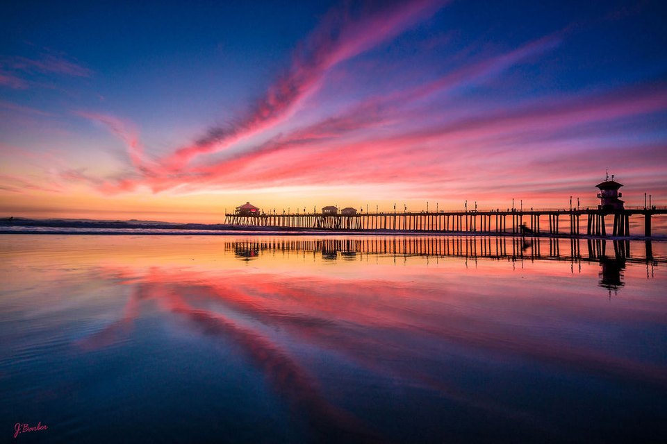 Pink & Teal — seascapes limited edition fine art print by Joseph Barber, Huntington Beach, California