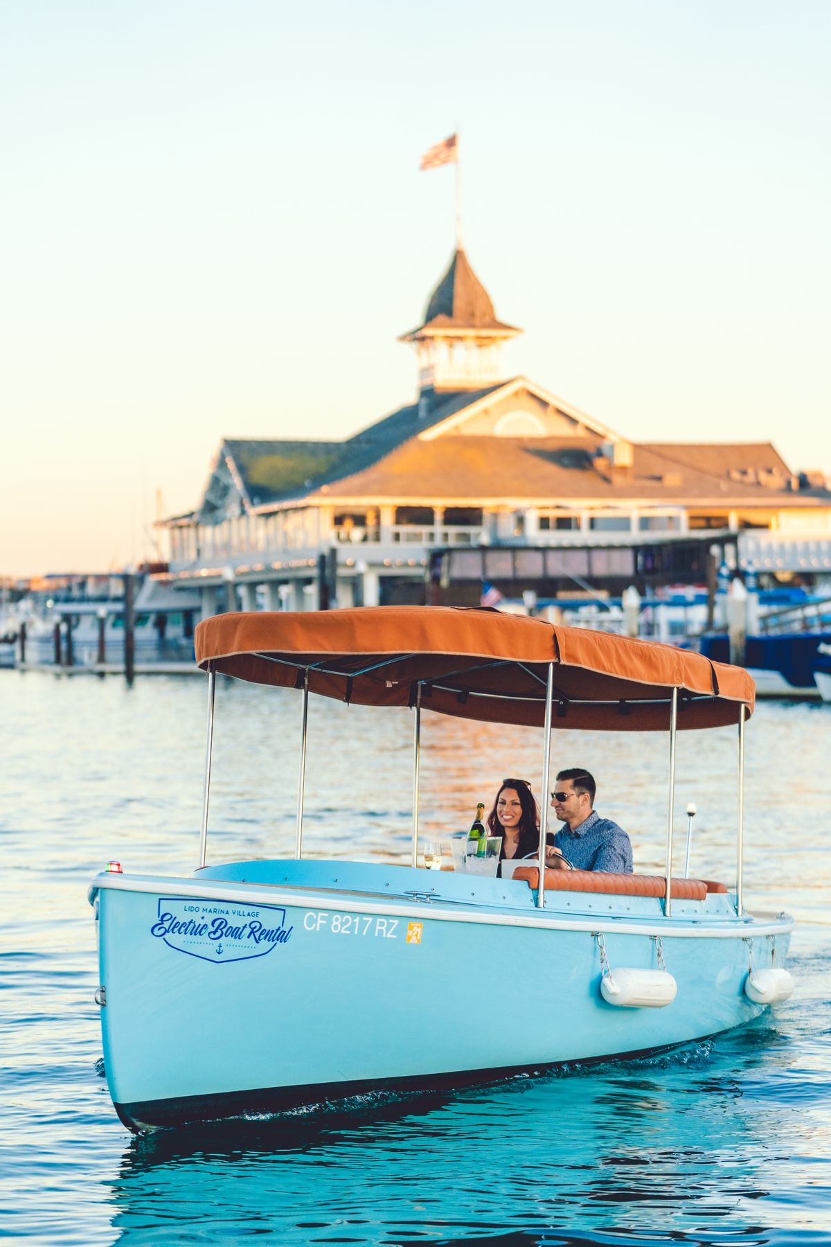 Lido Electric Boat — commercial photography Orange County California