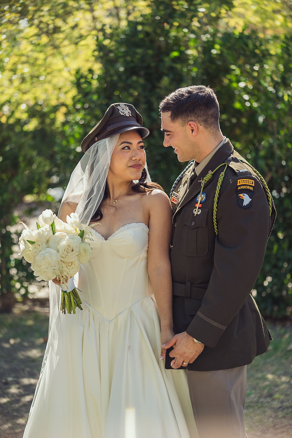 Couple portrait in dappled garden light — Joseph Barber Photography