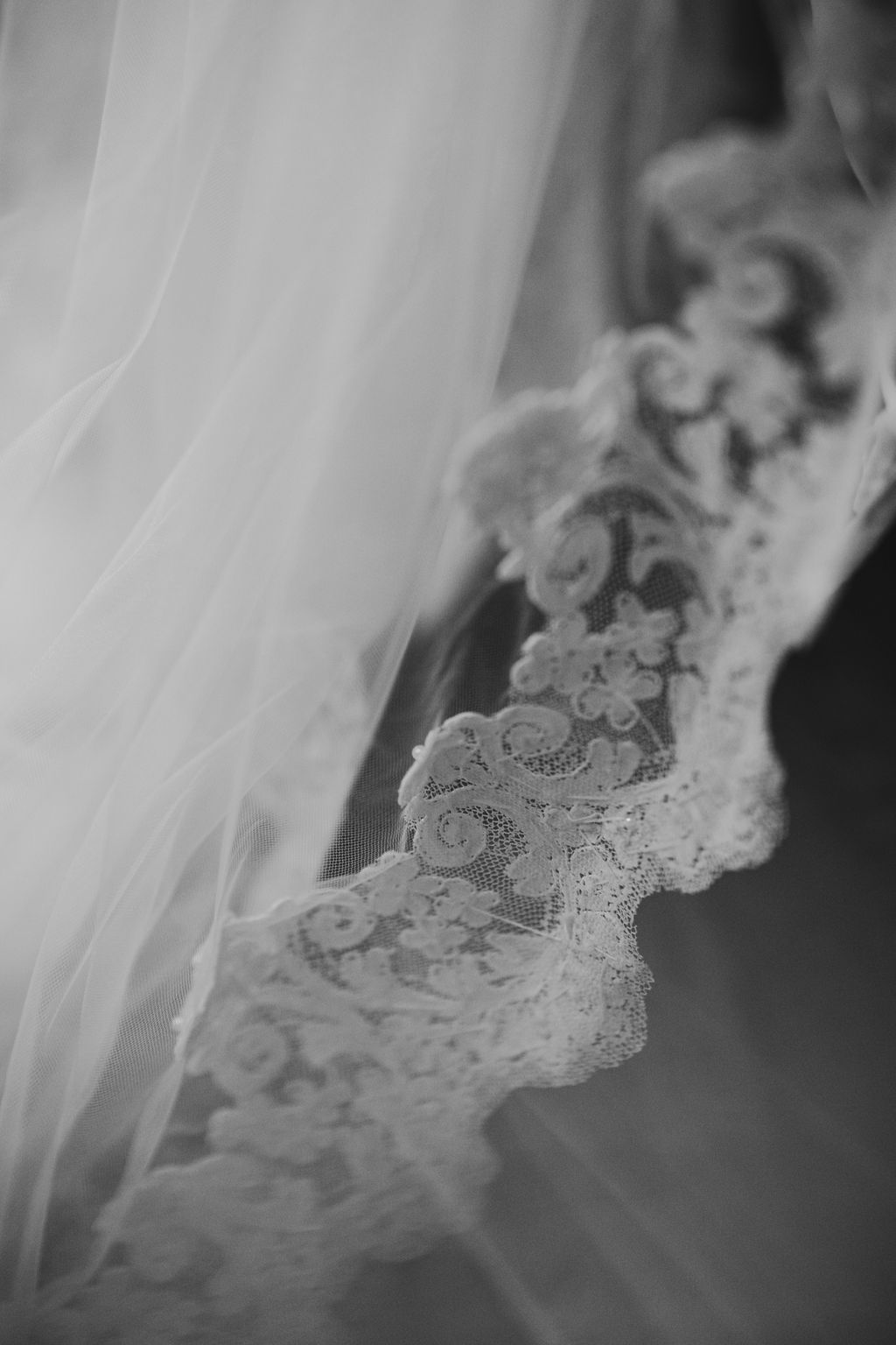 Veil lace edge close-up — Joseph Barber Photography